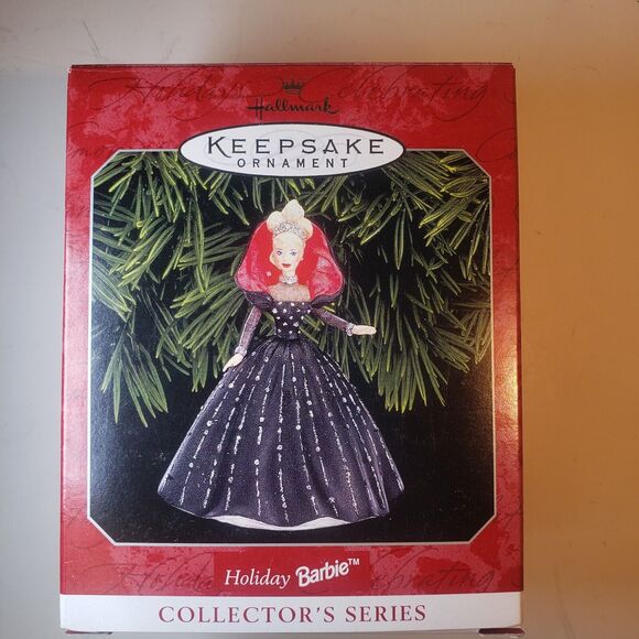 Hallmark Vintage Keepsake Ornament Holiday Barbie Collector Series 1998 - Picture 1 of 6